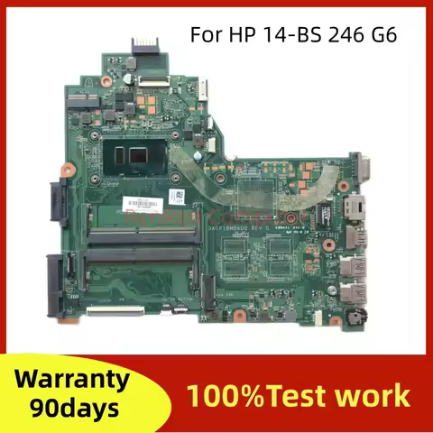 0P1B For HP 14-BS 246 G6 240 G6 TPN-Q186 Laptop Motherboard DA0P1BMB6D0 i3-6006U UMA 925423-601 Main