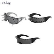 WITAK Punk Gothic Glasses, Funny Party Eyewear Cyber Goggles,  Street Photography Cosplay Costumes S