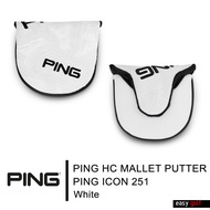 PING HC MALLET PT PING ICON 251 PING HEAD COVER ปลอกหัวไม้กอล์ฟ ปลอกหุ้มหัวไม้กอล์ฟ
