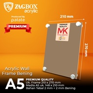 AKRILIK FRAME A5 / ACRYLIC FRAME A5 2MM LANDSCAPE / PORTRAIT
