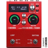 BOSS RC-10R Rhythm Loop Station เอฟเฟคลูป และ Rhythm Box ในตัวเดียว บันทึกได้นาน 6 ชม. มี 280 จังหวะ  + แถมฟรีถ่านพร้อมใช้งาน &amp; คู่มือ -- ประกันศูนย์ 5 ปี -- Red