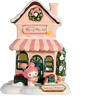 My Melody's Merry Market Candle House, 4.625" L x 4.825" W x 6" H, Created by Blue Sky Clayworks
