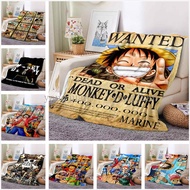One Piece Cartoon Anime Blanket Sofa Office Nap Bed Car Air Conditioning Soft Warm Can Be Customized Q6