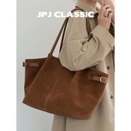 (免運)jpjclassic2025秋冬高絲光磨砂牛皮托特包大容量通勤腋下包軟皮