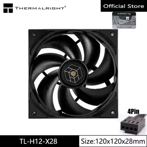 Thermalright TL-H12-X28 Case Cooling Fan, 120x120x28mm/ 28mm Thickness/ High Performance PC Cooling 