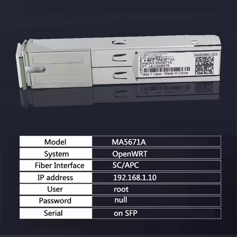 MA5671A 2.5G media converter GPON SFP Stick Module GPON Bridge Mode ONU Fiber Optic Transceiver WEB 