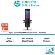 HyperX Quadcast S Standalone USB Microphone W/RGB Lighting - Black&amp;Grey / White