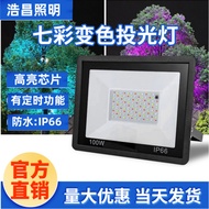 R RGB Flood Light Tree Light Colorful Flood Light Landscape Light Remote Control Color-changing Floo