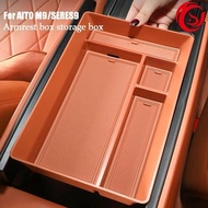 For AITO M9 SERES 9 Modified Armrest Box Storage Box ABS Waterproof Storage Box AITO M9 Interior Acc