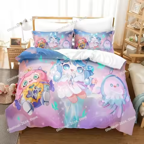 Home Textiles Eggy Party Bedding Set Pillowcases Single Twin Full Queen King Kids Bed Linen 3d Print
