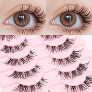 10 Pairs Natural Lashes Manga Full Strip Lashes Makeup Bulk Wholesale Eyelash Extension Lashes Anime
