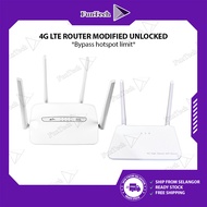 FunTech Modified Unlocked 4G LTE Router Unlimited Data Hotspot WiFi 4G Sim Card LTE WiFi Modem
