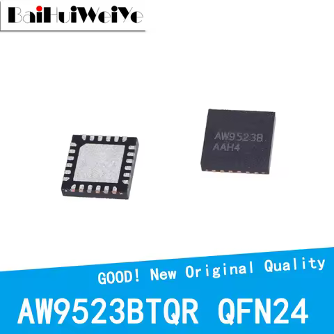 5PCS/LOT AW9523BTQR AW9523 AW9523B QFN-24 Breathing Lamp Driver IC Chip SMD New Good Quality Chipset