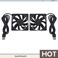 80mm 5V USB Fan 80mm 8cm 8015 Brushless DC Cooling Fan PC Computer Router Case Fan Cooler 2Pcs touch