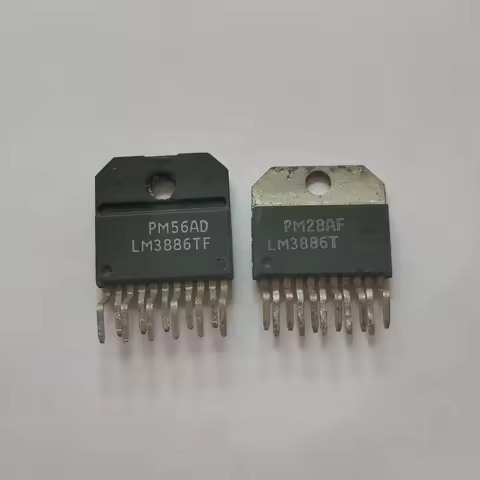 Used 10pcs LM3886T LM3886TF LM3886 ZIP-11 Audio power amplifier chip Original disassembly