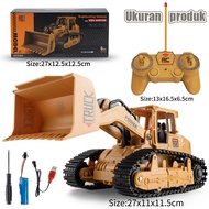 Jojotoy 2.4Ghz RC EXCAVATOR Alloy Remote Control Mainan RC Tracktor RC Truck 11 channels Excavator R