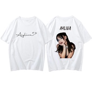 Ayliva Tour Hannover Baju-T Bercetak Bergaya dan Kasual, Bahan Kapas Berus, Lengan Pendek, Leher Bul