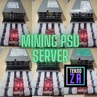MINING PSU SERVER SET 1600W 1400W 1200W 1100W 1000W 750W GOLD PLATINUM