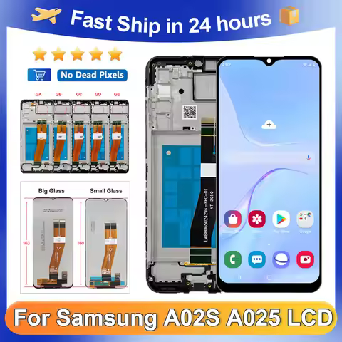 A02S 6.5''OEM For Samsung For A025 A025F A025G A025M A025V A025A LCD Display Touch Screen Digitizer 