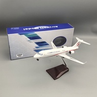 34cm One Two Three Airlines C909 Simulation Passenger Aircraft Model 1: 100 with Light Aviation Deco