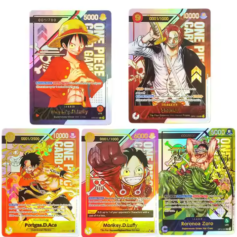 Proxy Luffy One Piece Promotion Cards Championship Serial Number Ace Shanks ST01-001 OP07-109 Englis