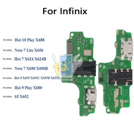 Charger Board For Infinix S5 Note 7 7 Lite Hot 7 9 9 Play 10 Play Dock Connector Flex Cable