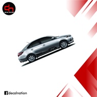 Toyota Vios Straight Linear TRD Decals Cut out Vinyl Stickers gloss black color