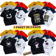 1 PACKAGE CONTAINS 3 T-SHIRTS | 40K GET 3 CHILDREN'S T-SHIRTS 2-16 Years Old Unisex Clothes CWO and 