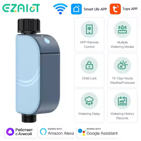 Smart Tuya WIFI Garden Watering Timer Automatic Sprinkle Water Timer Valve Outdoor Irrigation Wateri