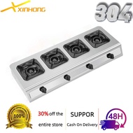 Stainless steel gas stove commercial clay pot 4/6/8 burner honeycomb multi-function gas stove