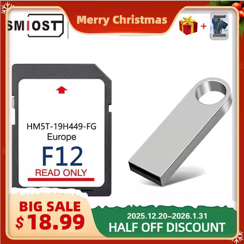 2024 Update HM5T-19H449-FG Newest F12 Sync2 Navigation SD Card Sat Nav Map UK Europe for Ford Edge/S