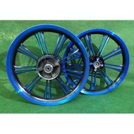 SPORT RIM YAMAHA LC135 BLACK/BLUE 160/185-17