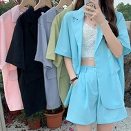 KATUN AP - Kiran trouser suit, soft thick cotton material, left and right shirt, live buttons, pocke