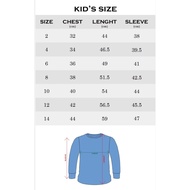 ( BUDAK 6M-12Y ) TSHIRT COTTON LONGSLEEVE SIZE 6M-12Y