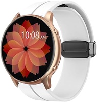 22 mm magnetic closure silicone wristband specially compatible with TUYOMA Smartwatch LW36 (1.3 inch