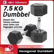 Ready 7.5KG Dumbbell set fitness equipment hexagonal Dumbbell with