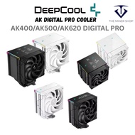 DEEPCOOL AK620 / AK500 / AK400 DIGITAL PRO Black / White CPU Cooler With Digital Screen Temperature 
