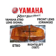 ET80 FRONT SIGNAL FRONT LENS ORANGE YAMAHA ET80 LENS SIGNAL OREN 1SET RIGHT/LEFT