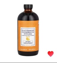 美國#1液體葡萄糖胺，軟骨素，MSM (473ml) Glucosamine Chondroitin (ref. 醫院專用包裝，易入口，易消化，鈣片維他命d，腳痛關節痛五十肩，維柏健MoveFree 