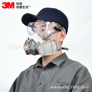 3M Gas Mask 6200 Half Mask Anti-dust Spray Paint Chemical Odor Gas Mask 6200 Gas Mask Rubber