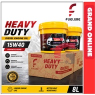 FUELUBE 15W40 8L ENGINE OIL DIESEL PETROL ENGINE LUBRICANT MOTOR OIL MINERAL OIL