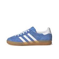 Adidas Originals GAZELLE INDOOR Suede Low-Top Sneakers, Unisex, Blue, White, Brown