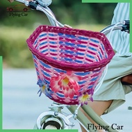 [Lzdjfmy2] Kids Bike Baskets Carrier Accessories Storage Tricycle Basket Handlebar Basket for Luggage Riding Travel Folding Bike