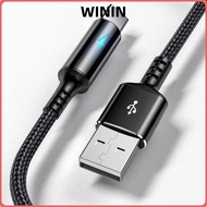 WININ USB Type C Cable, 25cm Short Micro USB Cable, Durable Fast Charging Nylon Portable Data Cable