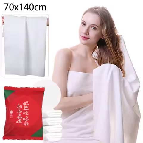 10pcs Disposable Travel Towels Compressed Facial Wipe Portable Trip Essential Quick-Drying Towel Hou