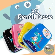 [DC] Big 3D Pencil Case Unicorn Smiggle EVA Hard Zipper Hardisk Box Stationery Student School - Kotak Pensil