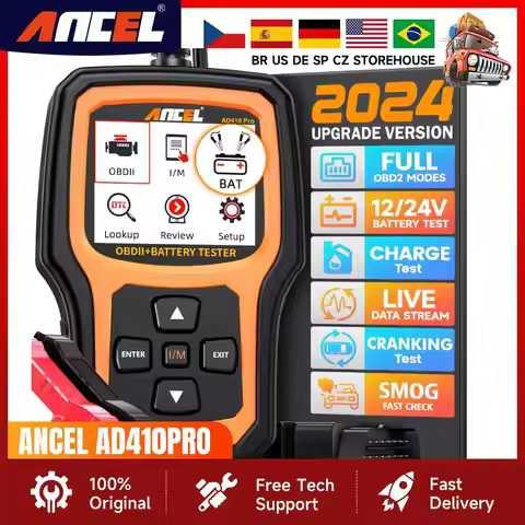 ANCEL AD410Pro OBD2 Automotive Scanner Code Reader Check Engine Light Car Scan Emission Analyzer OBD