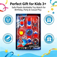 DIY Assembly Watch Toy with Mini Figure Spinning Watch