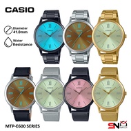 CASIO Man Watch Original100% CASIO Analog Watch POLARIZED GLASS MTP E600 MTPE600 Jam tanggan CASIO J