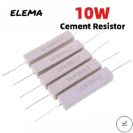 WOW 10W Cement Resistor 5% 0.22R-50K Horizontal cement Resistor Power Resistor 1R 4.7R 10R 22R 30R 6
